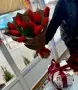 Букет из красных тюльпанов